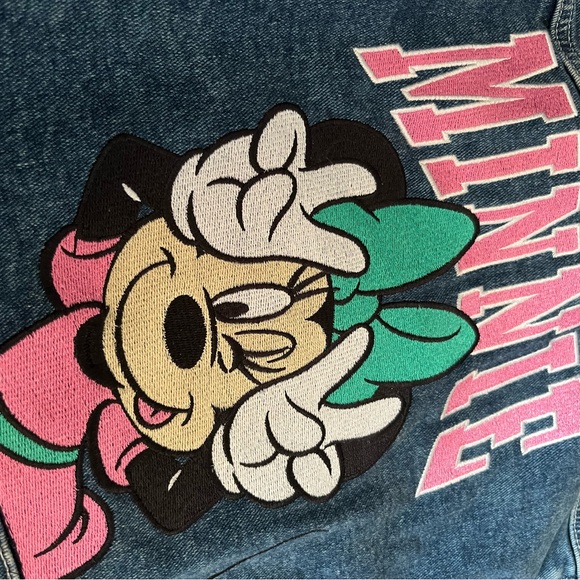 H&M Kids Minnie Mouse Disney Denim Jacket - Blue sz 5t - Picture 5 of 6